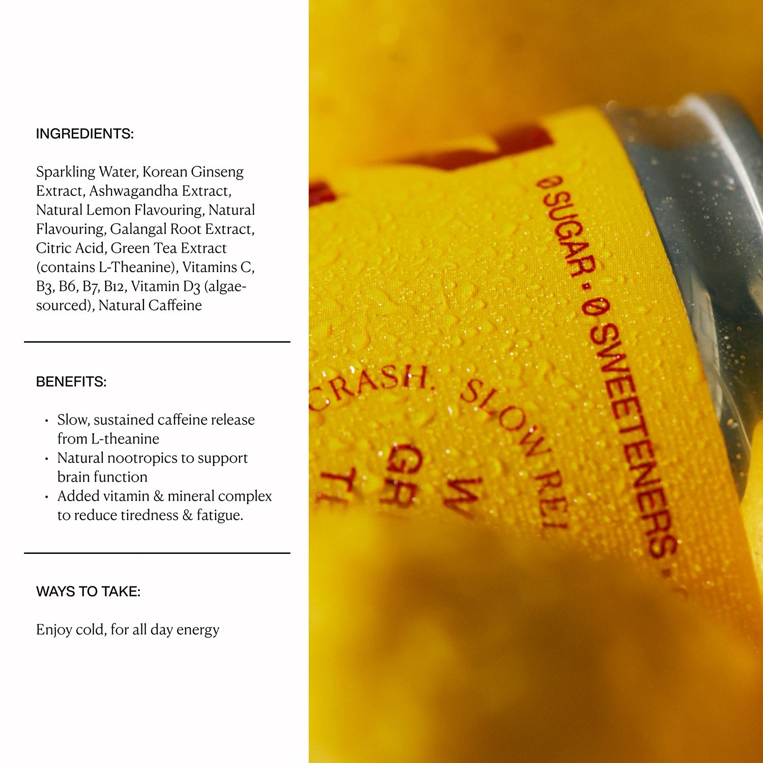 Natural Energy Can - Lemon & Ginseng