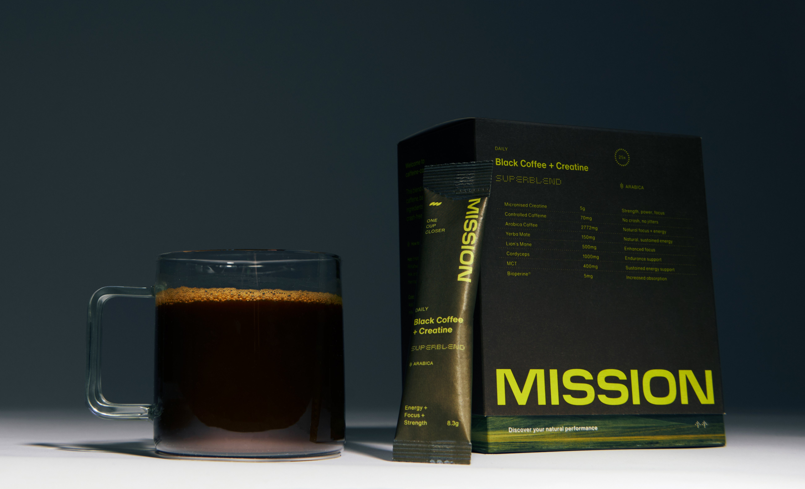 Mission | Arabica Coffee and Ceremonial Matcha Superblends | Powders