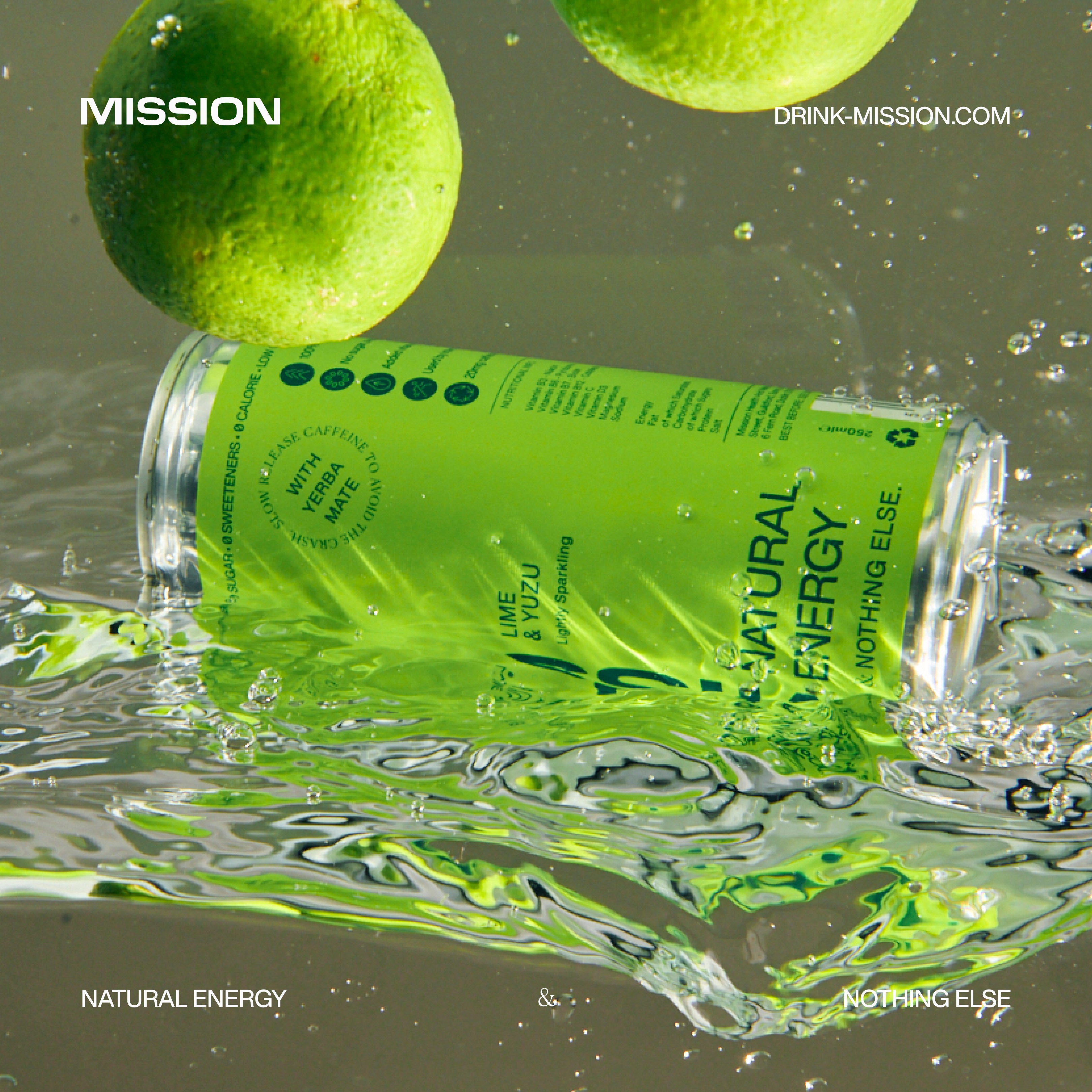 Natural Energy Can - Lime & Yuzu