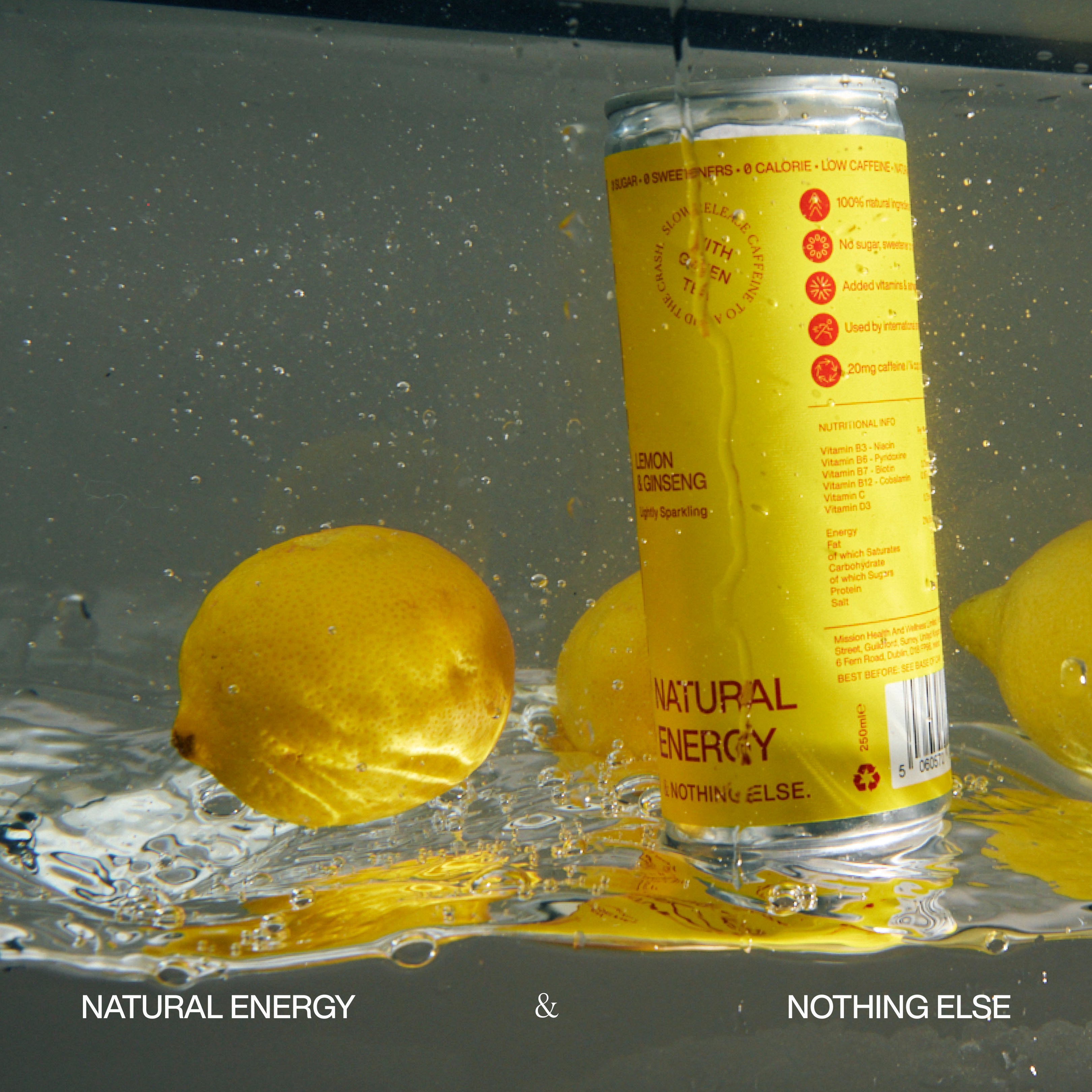 Natural Energy Can - Lemon & Ginseng