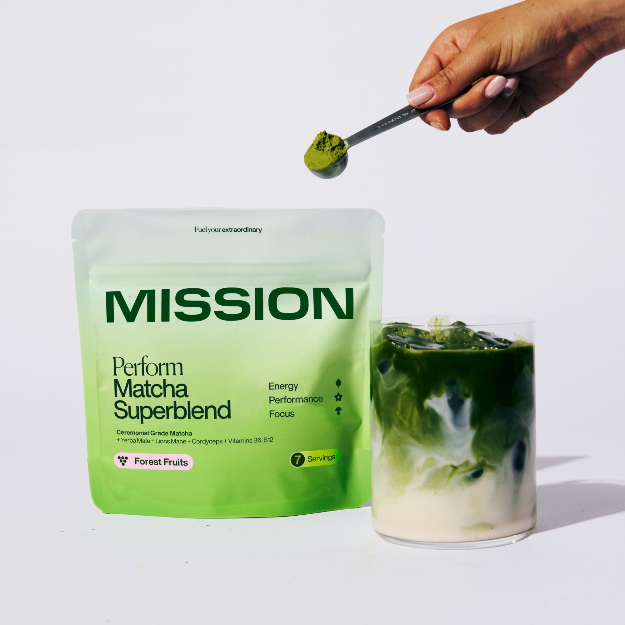 Perform Matcha Superblend | Mushroom Matcha with Lions Mane +